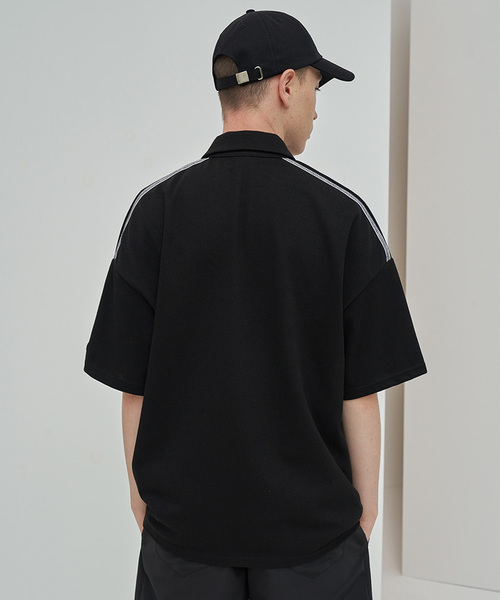 OY（オーワイ）の「テープカラー半袖Tシャツ/カットソー（Tシャツ/カットソー・メンズ・ホワイト/ブラック・FREE）」の13枚目の写真