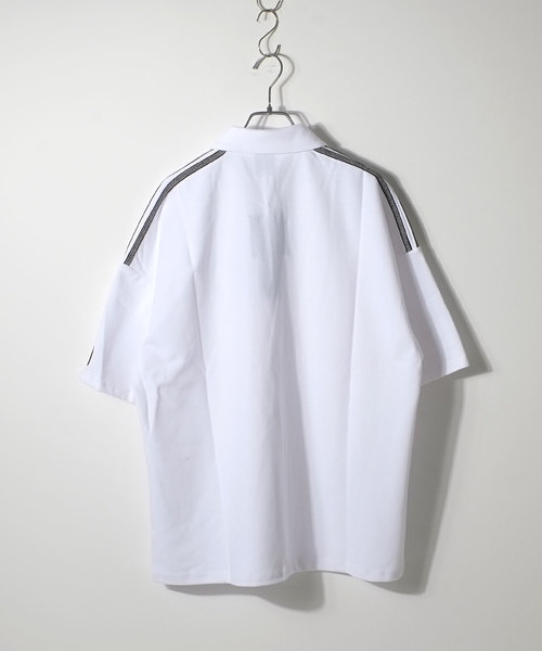 OY（オーワイ）の「テープカラー半袖Tシャツ/カットソー（Tシャツ/カットソー・メンズ・ホワイト/ブラック・FREE）」の18枚目の写真