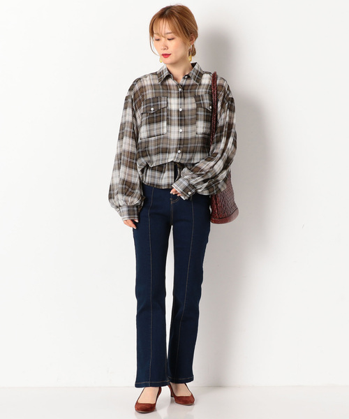 archives（アルシーヴ）の「センプレ風デニムパンツ（デニムパンツ・レディース・ネイビー/サックスブルー/ブルー・MEDIUM）」の6枚目の写真