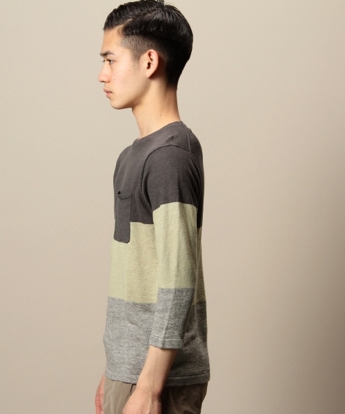 BEAUTY&YOUTH UNITED ARROWS（ビューティーアンドユースユナイテッドアローズ）の「BY リネン パネル クルーネック クォータースリーブ ニット（LN） ◆（ニット/セーター・メンズ・その他2/その他1・LARGE/X-LARGE/MEDIUM/SMALL）」の7枚目の写真