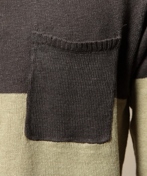 BEAUTY&YOUTH UNITED ARROWS（ビューティーアンドユースユナイテッドアローズ）の「BY リネン パネル クルーネック クォータースリーブ ニット（LN） ◆（ニット/セーター・メンズ・その他2/その他1・LARGE/X-LARGE/MEDIUM/SMALL）」の10枚目の写真