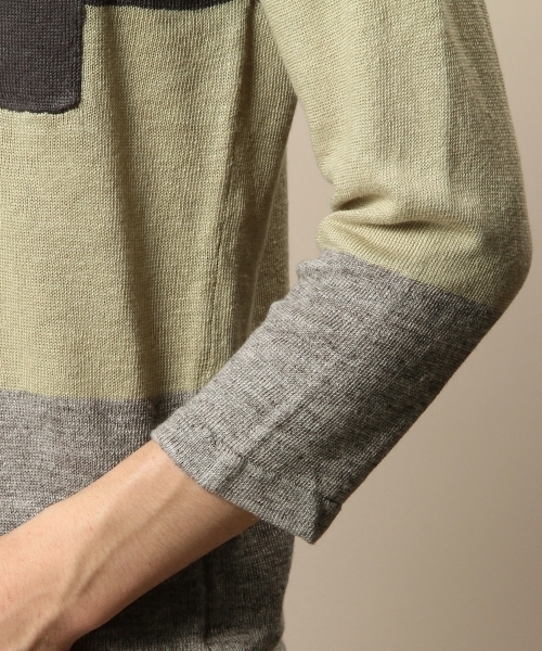 BEAUTY&YOUTH UNITED ARROWS（ビューティーアンドユースユナイテッドアローズ）の「BY リネン パネル クルーネック クォータースリーブ ニット（LN） ◆（ニット/セーター・メンズ・その他2/その他1・LARGE/X-LARGE/MEDIUM/SMALL）」の11枚目の写真