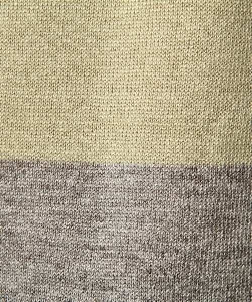 BEAUTY&YOUTH UNITED ARROWS（ビューティーアンドユースユナイテッドアローズ）の「BY リネン パネル クルーネック クォータースリーブ ニット（LN） ◆（ニット/セーター・メンズ・その他2/その他1・LARGE/X-LARGE/MEDIUM/SMALL）」の4枚目の写真