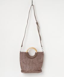 Aunt Marie's | AUNT MARIE'S ラフィア風ハンドルBAG(ハンドバッグ)