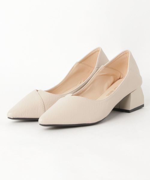 STYLEBLOCK（スタイルブロック）の「チャンキーヒールポインテッドトゥパンプス（パンプス・レディース・ブラック/ベージュ/イエロー/グリーン・40/38/39/35/36/37/34）」の9枚目の写真