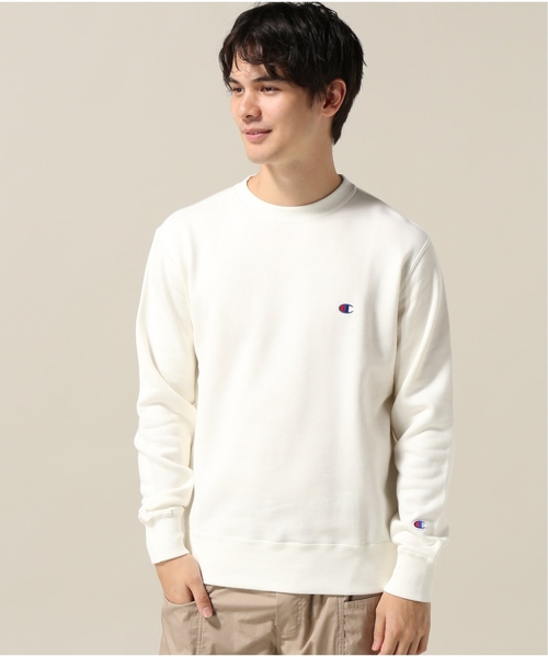 Champion(チャンピオン)の「【CHAMPION / チャンピオン】CREW NECK キモウ SWEATSHIRT(スウェット・メンズ・チャコールグレー/ブラック/ホワイト×ホワイト・MEDIUM/LARGE/X-LARGE)」の2枚目の写真