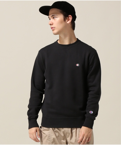 Champion(チャンピオン)の「【CHAMPION / チャンピオン】CREW NECK キモウ SWEATSHIRT(スウェット・メンズ・チャコールグレー/ブラック/ホワイト×ホワイト・MEDIUM/LARGE/X-LARGE)」の1枚目の写真
