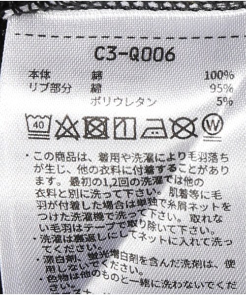 Champion(チャンピオン)の「【CHAMPION / チャンピオン】CREW NECK キモウ SWEATSHIRT(スウェット・メンズ・チャコールグレー/ブラック/ホワイト×ホワイト・MEDIUM/LARGE/X-LARGE)」の18枚目の写真