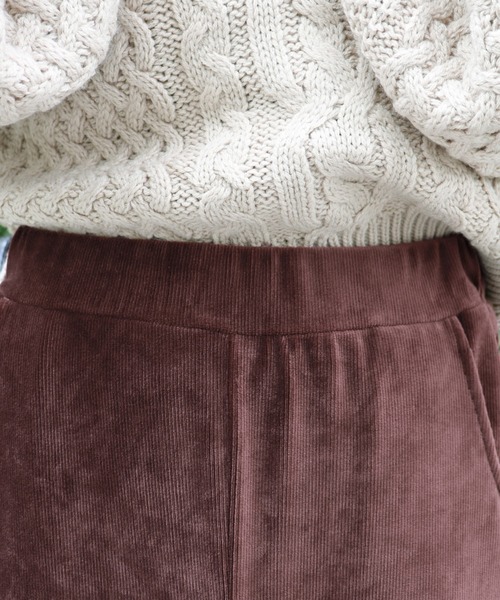 PairPair（ペアペア）の「ベロアスリット入りフレアパンツ（その他パンツ・レディース・ブラック/その他/ブラウン系その他・FREE）」の16枚目の写真