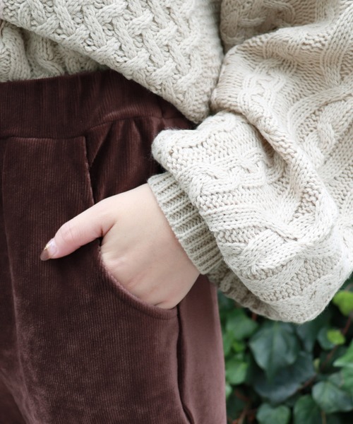 PairPair（ペアペア）の「ベロアスリット入りフレアパンツ（その他パンツ・レディース・ブラック/その他/ブラウン系その他・FREE）」の17枚目の写真