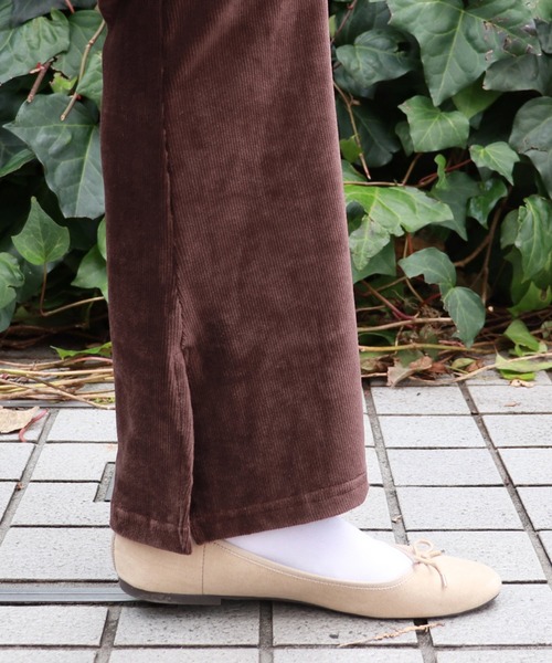 PairPair（ペアペア）の「ベロアスリット入りフレアパンツ（その他パンツ・レディース・ブラック/その他/ブラウン系その他・FREE）」の18枚目の写真