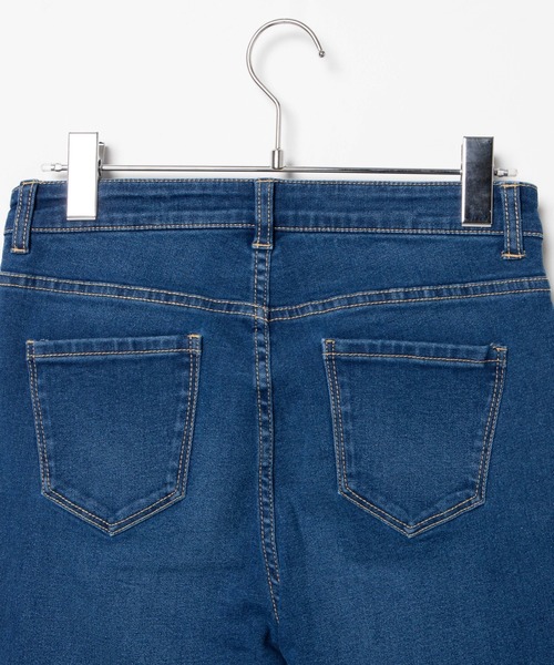 WEGO（ウィゴー）の「WEGO/ダメージハイウエストスキニーパンツ（デニムパンツ・レディース・ブラック/インディゴブルー/コバルトブルー/ブラック系その他・MEDIUM/LARGE/SMALL）」の18枚目の写真