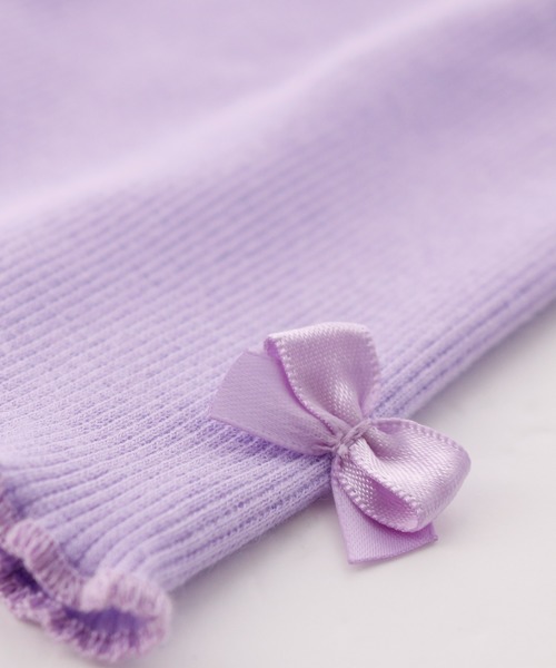 Catherine Cottage（キャサリンコテージ）の「リブメロウレギンス　10分丈（レギンス/スパッツ・キッズ・チャコールグレー/ブラック/ベージュ/ネイビー/アイボリー/スモークピンク/ライラック/グリーン/サンドグレー/杢グレー・90/100/110/120/130/140/150）」の11枚目の写真