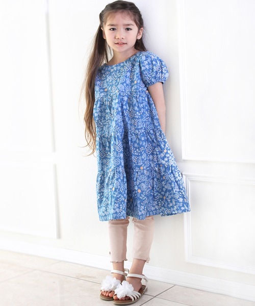 Catherine Cottage（キャサリンコテージ）の「リブメロウレギンス　10分丈（レギンス/スパッツ・キッズ・チャコールグレー/ブラック/ベージュ/ネイビー/アイボリー/スモークピンク/ライラック/グリーン/サンドグレー/杢グレー・90/100/110/120/130/140/150）」の18枚目の写真