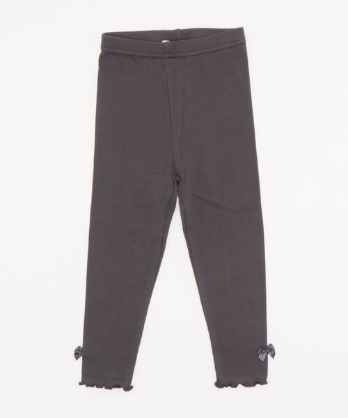 Catherine Cottage（キャサリンコテージ）の「リブメロウレギンス　10分丈（レギンス/スパッツ・キッズ・チャコールグレー/ブラック/ベージュ/ネイビー/アイボリー/スモークピンク/ライラック/グリーン/サンドグレー/杢グレー・90/100/110/120/130/140/150）」の21枚目の写真