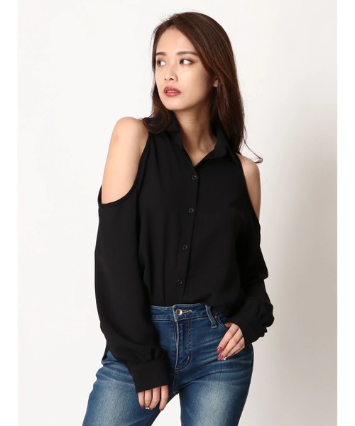 肩あきシャツ シャツ ブラウス Duras デュラス のファッション