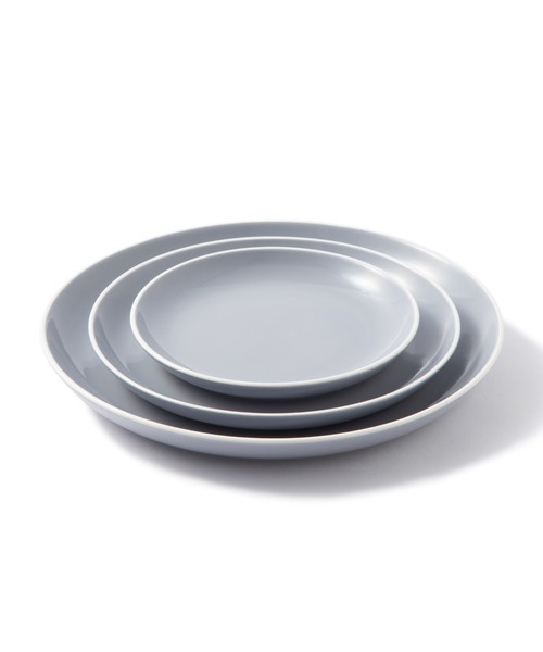 Francfranc（フランフラン）の「オルディ プレートセット （S・M・Lサイズ3点セット） グレー（食器・レディース・グレー・FREE）」の2枚目の写真