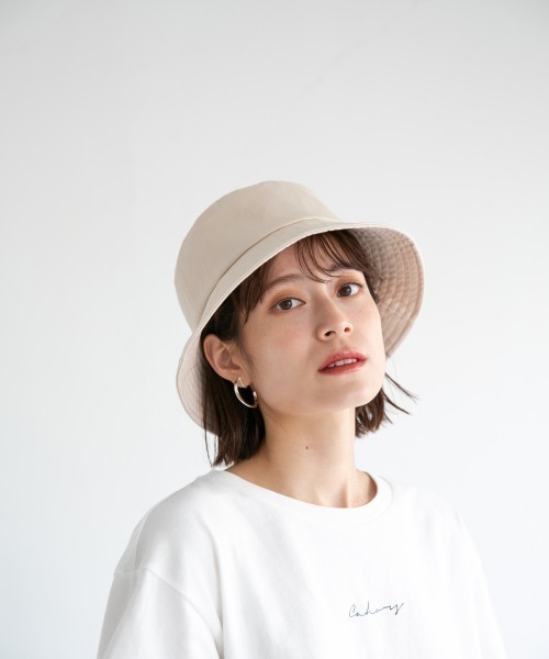 LOWRYS FARM(ローリーズファーム)の「バケットHAT 873372(ハット・レディース・アイボリー/ブラック・FREE)」の5枚目の写真
