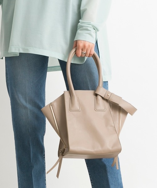 DouDou(ドゥドゥ)の「サイドジップトートバッグ(ショルダーバッグ・レディース・ブラウン/ブラック/グレイッシュベージュ・FREE)」の20枚目の写真