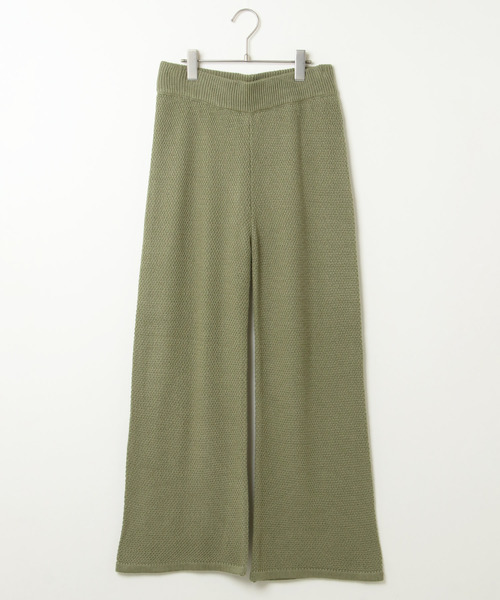 notch.(ノッチ)の「ニットワイドパンツ(その他パンツ・レディース・ブラック/オリーブ/ブラウン/レンガ・M)」の10枚目の写真