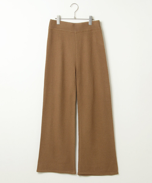 notch.(ノッチ)の「ニットワイドパンツ(その他パンツ・レディース・ブラック/オリーブ/ブラウン/レンガ・M)」の12枚目の写真
