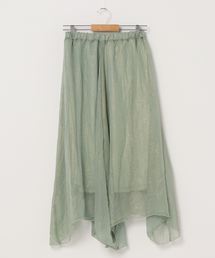 WEGO | WEGO/シャイニーシフォンアシメロングスカート(スカート)