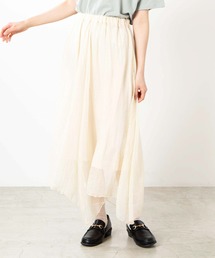 WEGO | WEGO/シャイニーシフォンアシメシアーロングスカート(スカート)