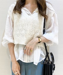 Heather | クロップドニットベスト　887354(ベスト)