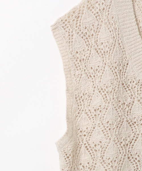 Heather（ヘザー）の「クロップドニットベスト　887354（ベスト・レディース・アイボリー/ベージュ系その他/ピンク系その他・FREE）」の11枚目の写真