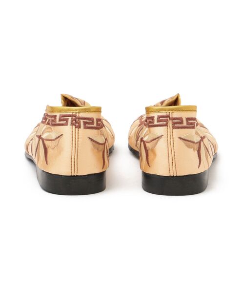 SHIPS(シップス)の「エンブロイダリーサテンシューズ◆(バレエシューズ・レディース・オフホワイト/ブラック/ライトグレー/ブルー/グリーン/ゴールド・30/40/50)」の9枚目の写真