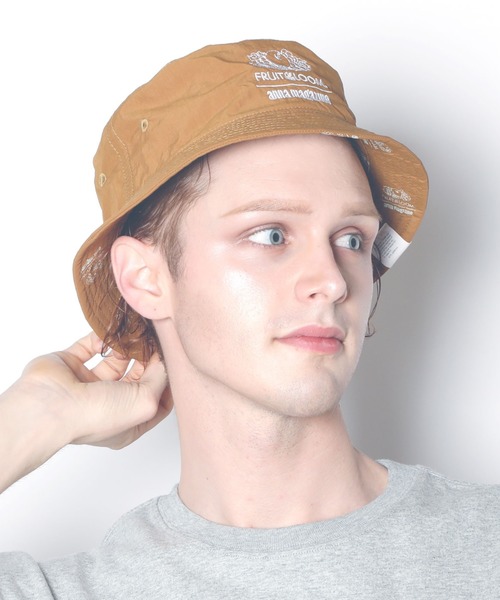 FRUIT OF THE LOOM（フルーツオブザルーム）の「【FRUIT OF THE LOOM/フルーツオブザルーム】 FTL x ANNA REVERSIBLE BUCKET HAT/アンナマガジンコラボリバーシブルハット（ハット・メンズ・ホワイト/ブラック/ブラウン・FREE）」の9枚目の写真