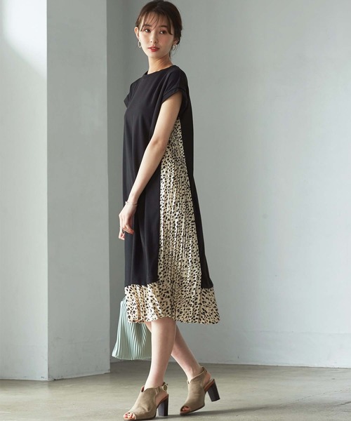 サイドプリーツのワンピースが映える 一枚でおしゃれな重ね着風ワンピースコーデ Zozotown サイドプリーツのワンピースが映える 一枚でおしゃれな重ね着風ワンピースコーデ Zozotown