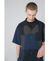 MONKEY TIME | ＜monkey time＞ PE/TRO PATCH WORK OPN SHT/シャツ(シャツ/ブラウス)