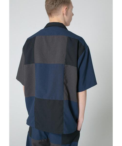 MONKEY TIME（モンキータイム）の「＜monkey time＞ PE/TRO PATCH WORK OPN SHT/シャツ（シャツ/ブラウス・メンズ・その他1・X-LARGE/LARGE/SMALL/MEDIUM）」の3枚目の写真