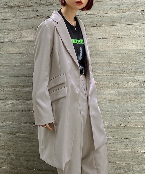 PAGEBOY　ジャケット　ベージュ レースジャガードショートシャツジャケット（シャツ/ブラウス