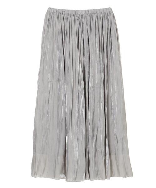 AMERICAN HOLIC（アメリカンホリック）の「ワッシャープリーツスカート　＊〇（スカート・レディース・グレー/チャコールグレー/モカ/ブルーグリーン/サックスブルー・FREE）」の11枚目の写真