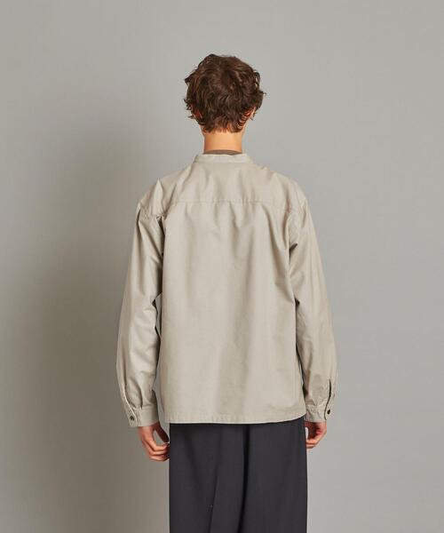 Steven Alan スタンドカラー コーチシャツ ポリ⁄ウール L 日本製