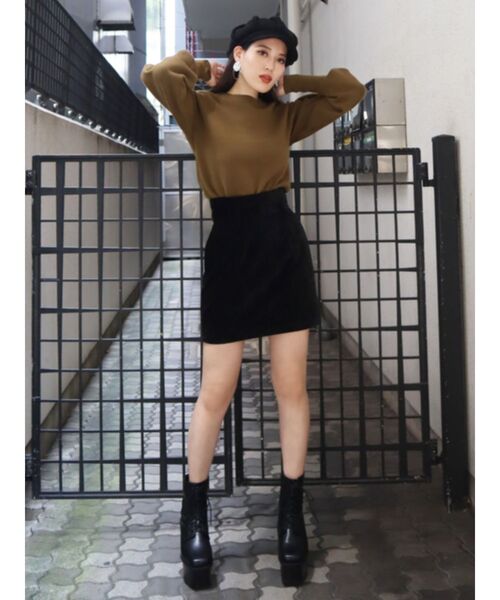 EMODA（エモダ）の「コンパクトソフトニット（ニット/セーター・レディース・ホワイト/ブラック/カーキ/ブルー・FREE）」の11枚目の写真