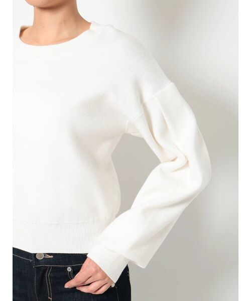 EMODA（エモダ）の「コンパクトソフトニット（ニット/セーター・レディース・ホワイト/ブラック/カーキ/ブルー・FREE）」の22枚目の写真