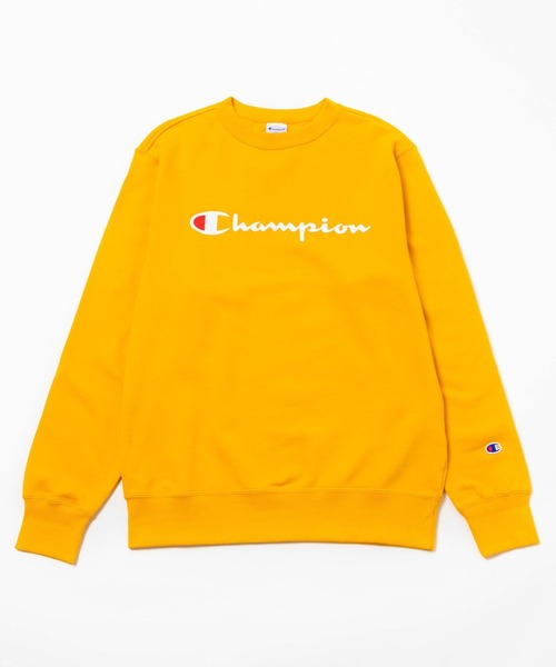 Champion（チャンピオン）の「WEGO/Champion 裏毛ロゴプルオーバー（スウェット・メンズ・ブラック/イエロー・MEDIUM/LARGE/X-LARGE）」の9枚目の写真