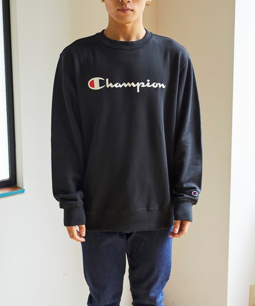 Champion（チャンピオン）の「WEGO/Champion 裏毛ロゴプルオーバー（スウェット・メンズ・ブラック/イエロー・MEDIUM/LARGE/X-LARGE）」の18枚目の写真