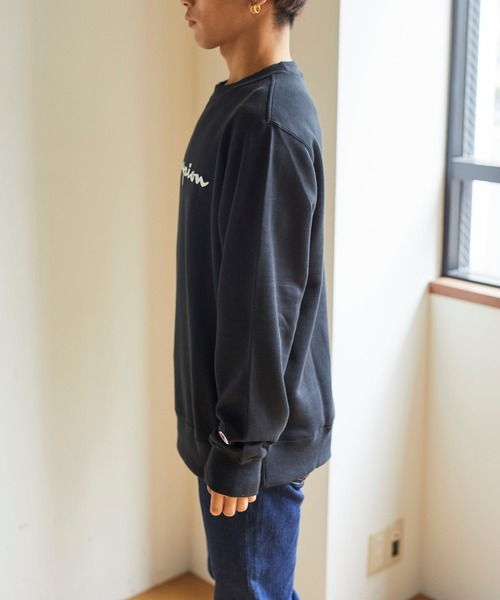 Champion（チャンピオン）の「WEGO/Champion 裏毛ロゴプルオーバー（スウェット・メンズ・ブラック/イエロー・MEDIUM/LARGE/X-LARGE）」の17枚目の写真