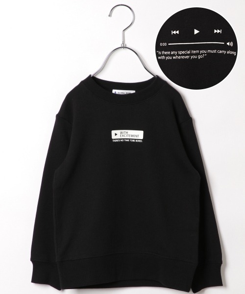 GLOBAL WORK（グローバルワーク）の「【キッズ】グラフィッククルースウェット/885360（スウェット・キッズ・チャコールグレー/スカイブルー/ブラック/ダークブラウン/ベージュ/カーキ/ライトグリーン/その他/ダークグレー/ワインレッド/アイボリー/グレー系その他/ブルー系その他/ブラック系その他/ベージュ系その他3/ダークグリーン/グレー系その他6/ライトブルー・110cm/100cm/120cm/130cm/140cm）」の18枚目の写真
