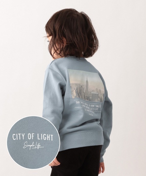 GLOBAL WORK（グローバルワーク）の「【キッズ】グラフィッククルースウェット/885360（スウェット・キッズ・チャコールグレー/スカイブルー/ブラック/ダークブラウン/ベージュ/カーキ/ライトグリーン/その他/ダークグレー/ワインレッド/アイボリー/グレー系その他/ブルー系その他/ブラック系その他/ベージュ系その他3/ダークグリーン/グレー系その他6/ライトブルー・110cm/100cm/120cm/130cm/140cm）」の14枚目の写真