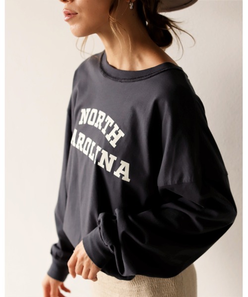 Auntie Rosa Holiday（アンティローザホリデー）の「2WAYリバーシブルレイヤードロンTEE（Tシャツ/カットソー・レディース・チャコールグレー/ベージュ・FREE）」の19枚目の写真