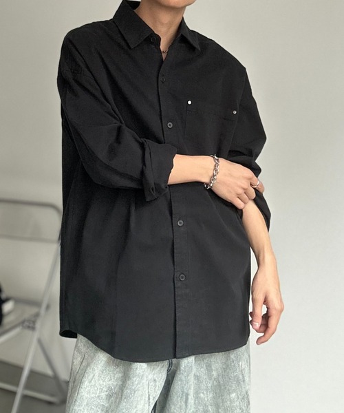 CREARE -LINO-(クレアーレリノ)の「ベーシック長袖シャツ(シャツ/ブラウス・メンズ・ホワイト/サックスブルー/ホワイト系その他/ブラウン/ベージュ/ブラック・FREE/LARGE/MEDIUM)」の11枚目の写真