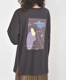 w closet | ニュアンスアートプリントTee(Tシャツ/カットソー)