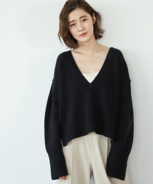 A part by(アパートバイ)の「7GフカVショートプルオーバー 926039(ニット/セーター・レディース・ブラック/ブラウン/オフホワイト/ピンク系その他3・FREE)」の8枚目の写真