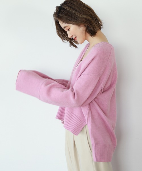 A part by(アパートバイ)の「7GフカVショートプルオーバー 926039(ニット/セーター・レディース・ブラック/ブラウン/オフホワイト/ピンク系その他3・FREE)」の12枚目の写真