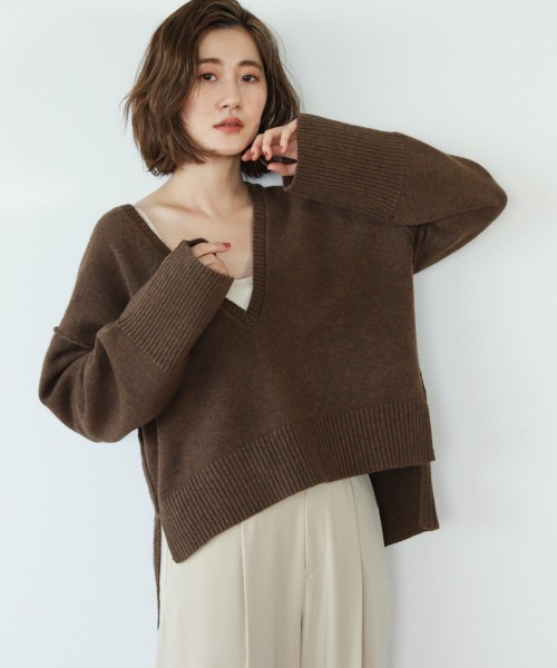 A part by(アパートバイ)の「7GフカVショートプルオーバー 926039(ニット/セーター・レディース・ブラック/ブラウン/オフホワイト/ピンク系その他3・FREE)」の14枚目の写真